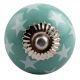  Sea Green Star Ceramic Cabinet Knob